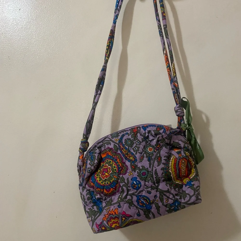 Vera Bradley Blake Crossbody Bag Minimalist Marrakesh Purple - Picture 5 of 12